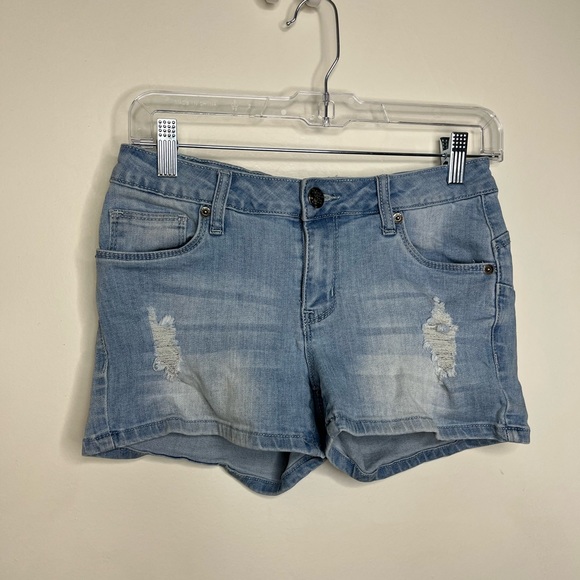 Hybrid Collection Distressed Denim Shorts, Size 5 - Picture 1 of 8